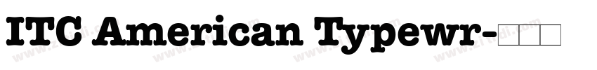 ITC American Typewr字体转换